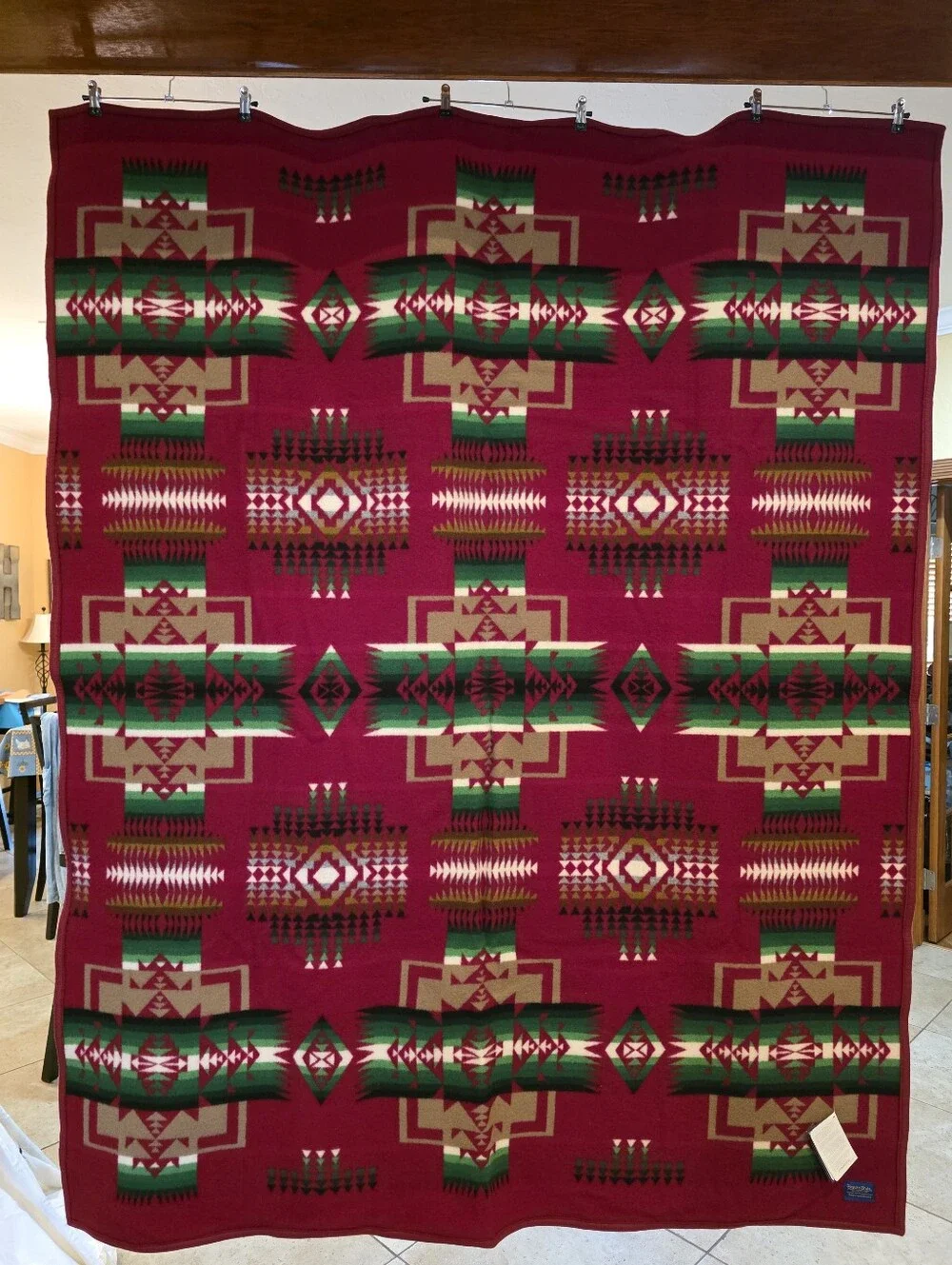Chief Joseph Pendleton Wool 64 X 80 Inch Blanket - Cardinel Red (Discontinued)